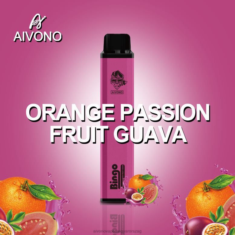 Aivono Puffs - Aivono AIM BINGO 4000 narancssárga passionfruit guava 86R02132