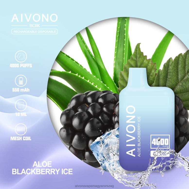 Aivono Puffs - Aivono AIM BOXX 4000 aloe jelenlegi jég 86R02228