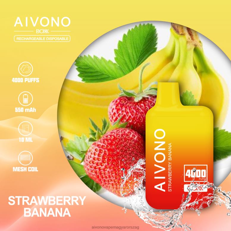 Aivono Puffs - Aivono AIM BOXX 4000 eper banán 86R02231