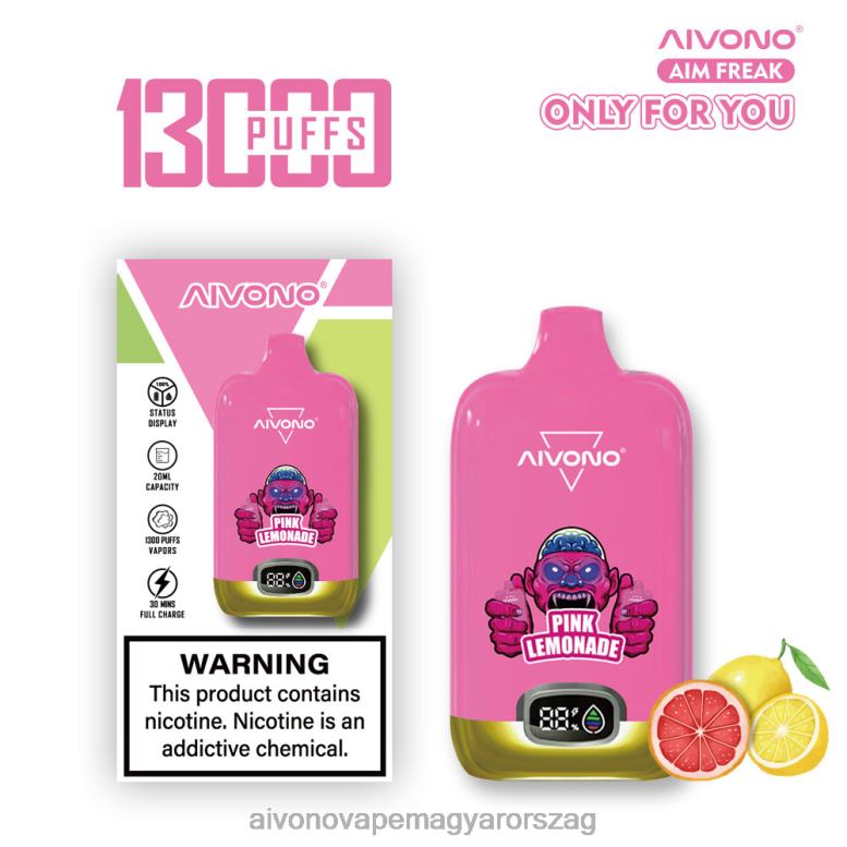 Aivono Puffs - Aivono AIM FREAK 13000 rózsaszín limonádé 86R02249