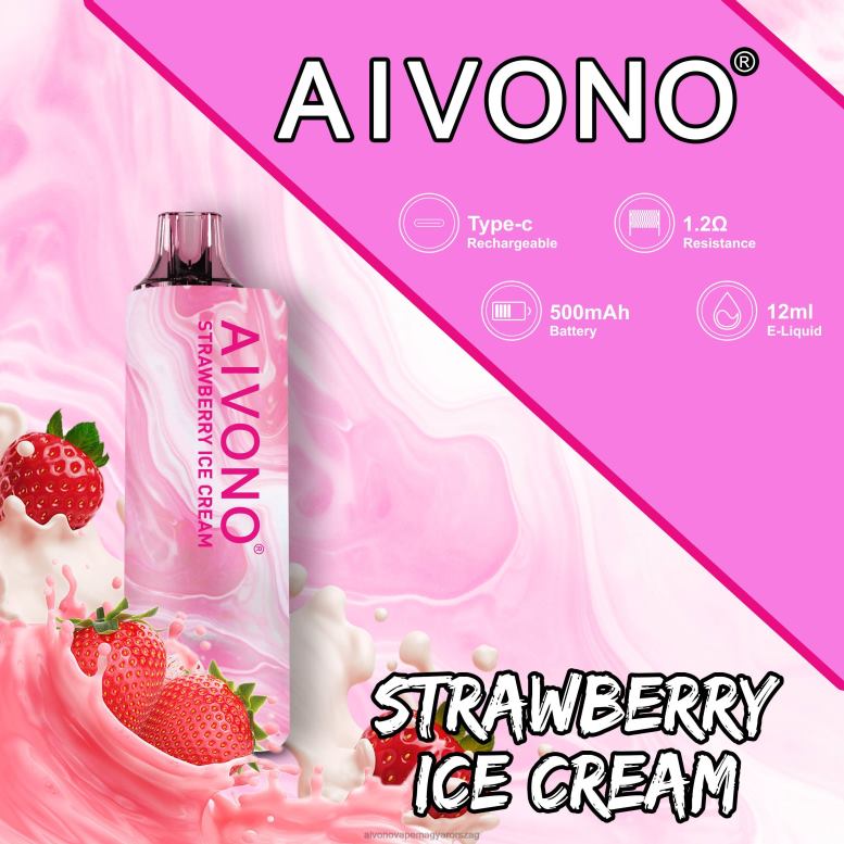 Aivono Puffs - Aivono AIM GUN 7000 eper fagylalt 86R02105