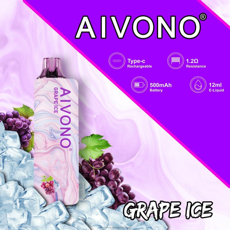 Aivono Puffs - Aivono AIM GUN 7000 szőlőjég 86R02102