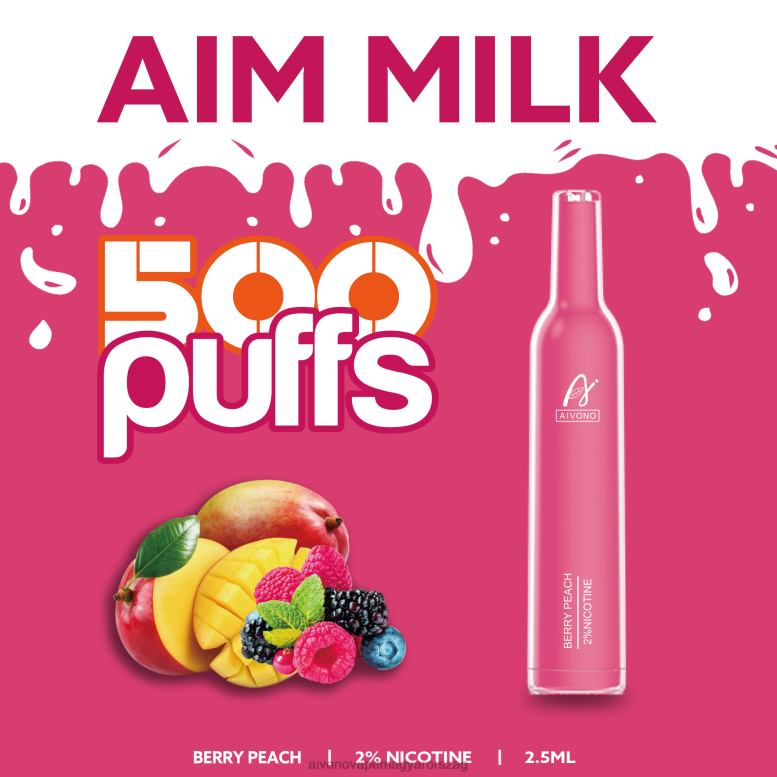 Aivono Puffs - Aivono AIM MILK 500 bogyós barack 86R02273