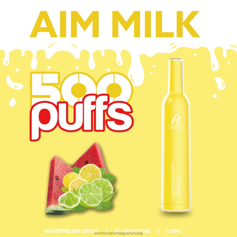 Aivono Puffs - Aivono AIM MILK 500 görögdinnye citrom 86R02270