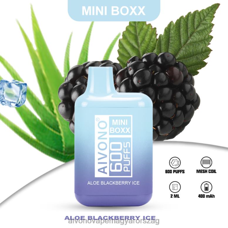 Aivono Puffs - Aivono AIM MINI BOXX 600 aloe jelenlegi jég 86R02240