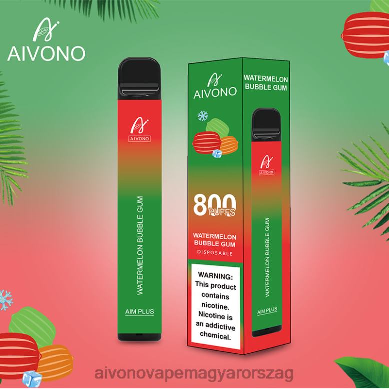 Aivono Puffs - Aivono AIM PLUS 800 görögdinnye rágógumi 86R02198