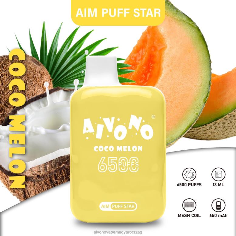 Aivono Puffs - Aivono AIM PUFF STAR 6500 cocomelon 86R02297