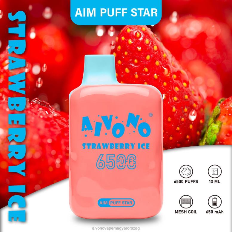 Aivono Puffs - Aivono AIM PUFF STAR 6500 eper jég 86R02288