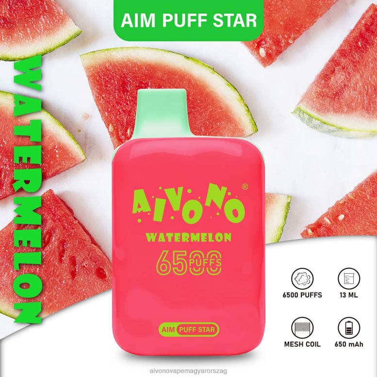 Aivono Puffs - Aivono AIM PUFF STAR 6500 görögdinnye 86R02291