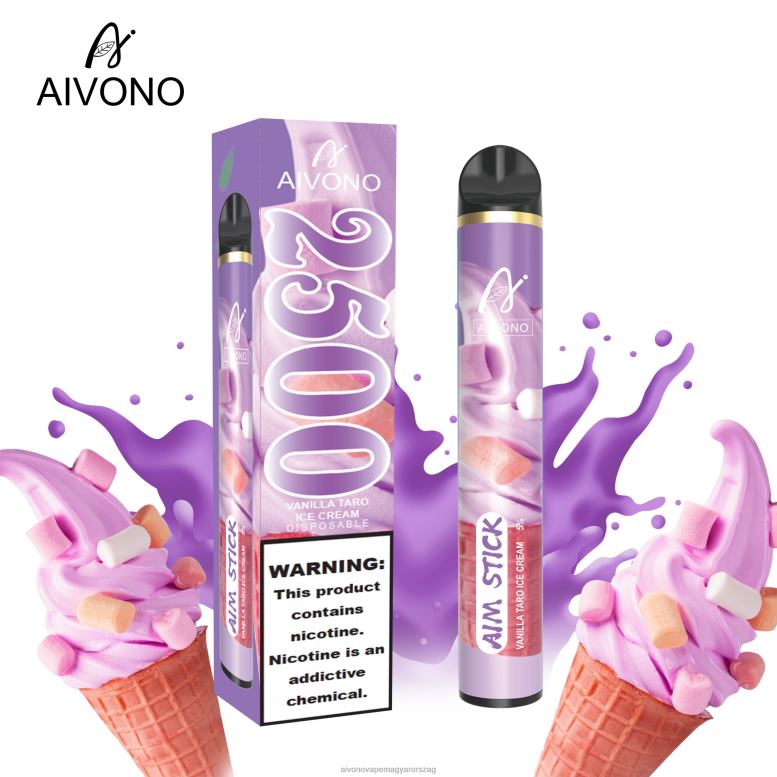 Aivono Puffs - Aivono AIM STICK 2500 vanília taro fagylalt 86R02147