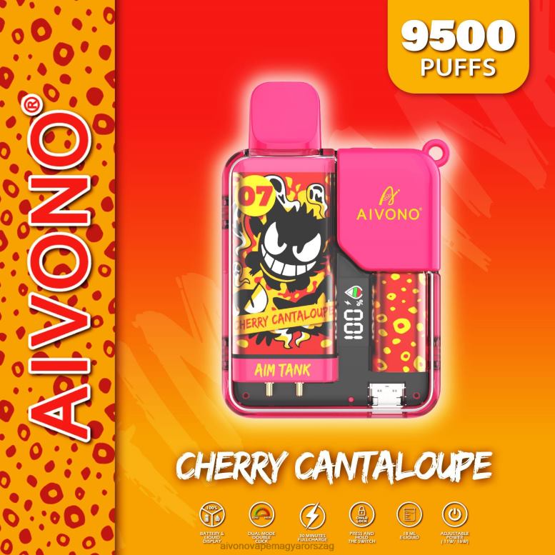 Aivono Puffs - Aivono AIM TANK 9500 cseresznye sárgadinnye 86R0245