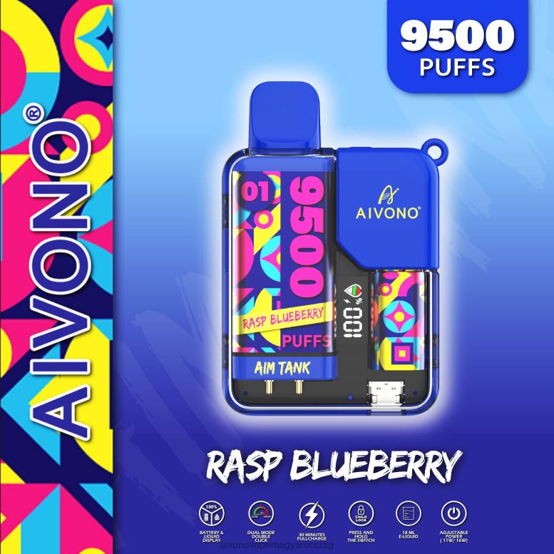 Aivono Puffs - Aivono AIM TANK 9500 málna áfonya 86R0233