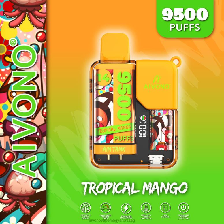 Aivono Puffs - Aivono AIM TANK 9500 trópusi mangó 86R0239