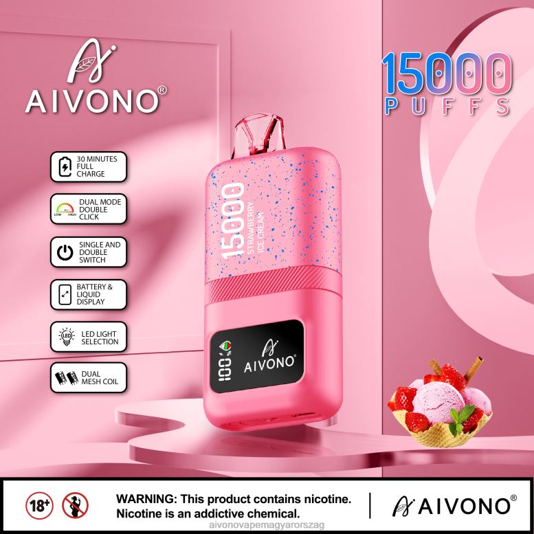 Aivono Puffs - Aivono AIM magic 15000 eper fagylalt 86R0266