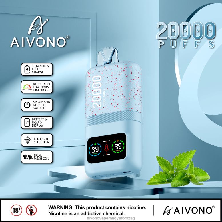 Aivono Puffs - Aivono AIM magic 20000 hűvös menta 86R0284