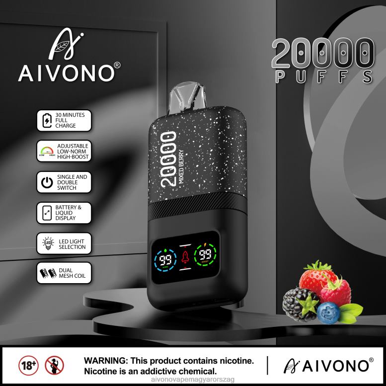 Aivono Puffs - Aivono AIM magic 20000 vegyes bogyó 86R0278