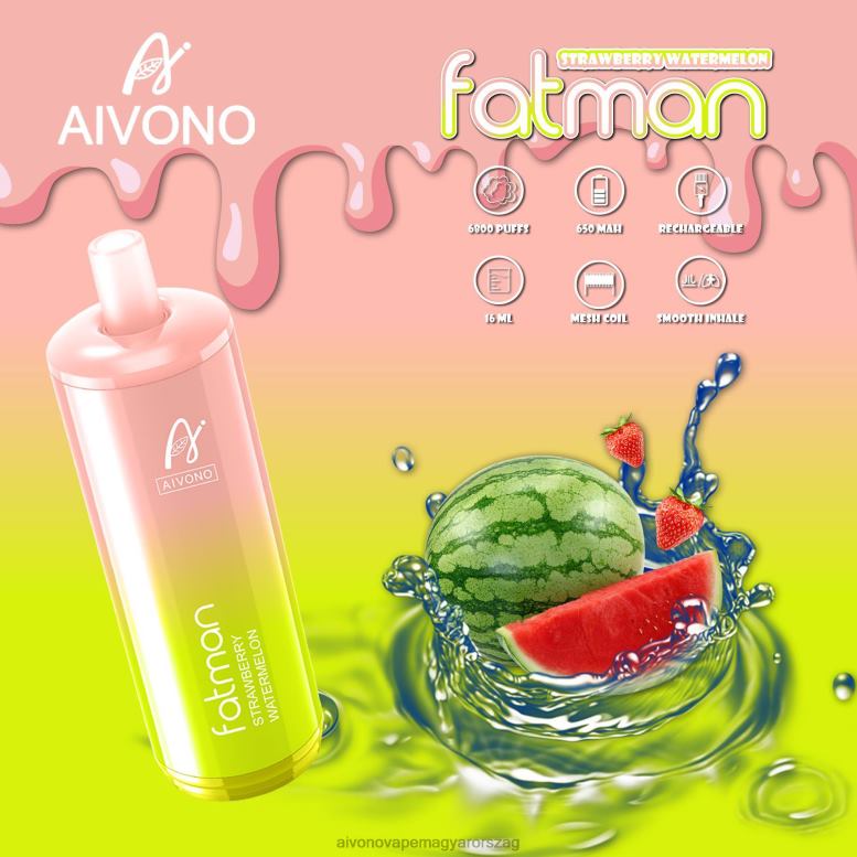 Aivono Puffs - Aivono FATMAN 6800 epres görögdinnye 86R0230
