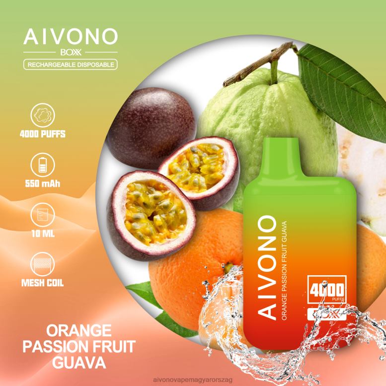 narancssárga passionfruit guava