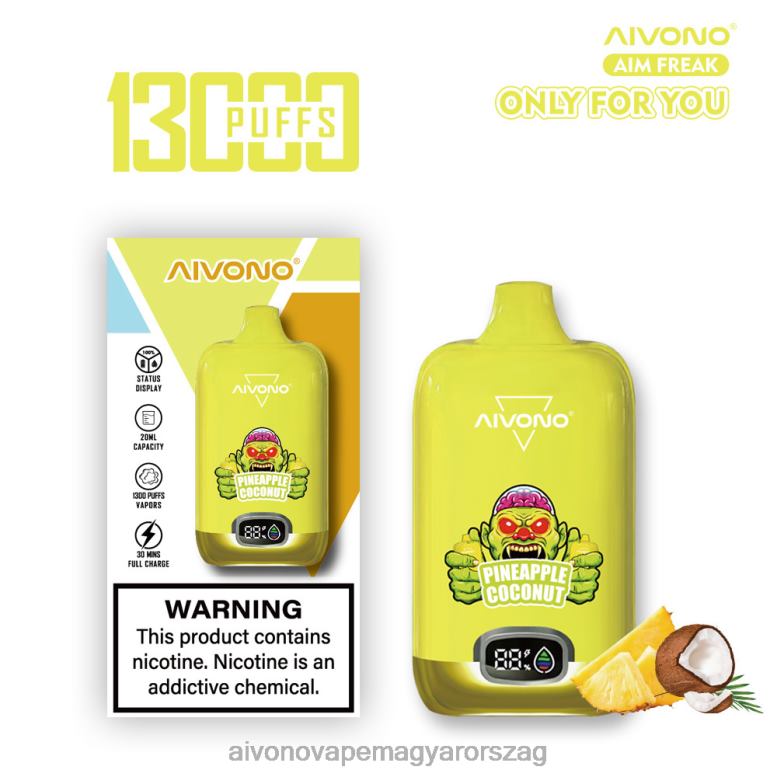 Aivono Vape - Aivono AIM FREAK 13000 ananász kókusz 86R02248