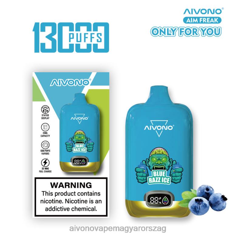 Aivono Vape - Aivono AIM FREAK 13000 kék razz jég 86R02242