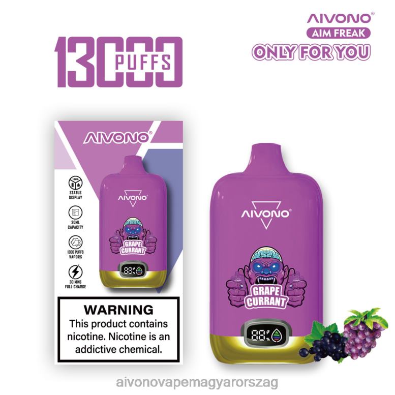 Aivono Vape - Aivono AIM FREAK 13000 szőlő ribizli 86R02251