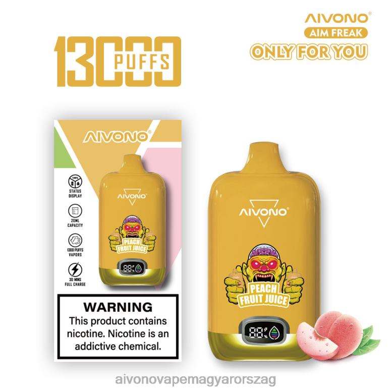 Aivono Vape - Aivono AIM FREAK 13000 őszibarack gyümölcslé 86R02245