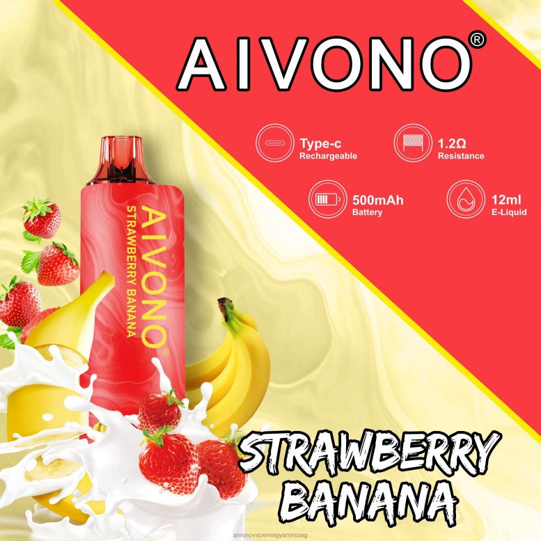 Aivono Vape - Aivono AIM GUN 7000 eper banán 86R02107