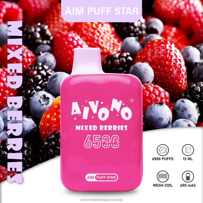 Aivono Vape - Aivono AIM PUFF STAR 6500 vegyes bogyók 86R02290