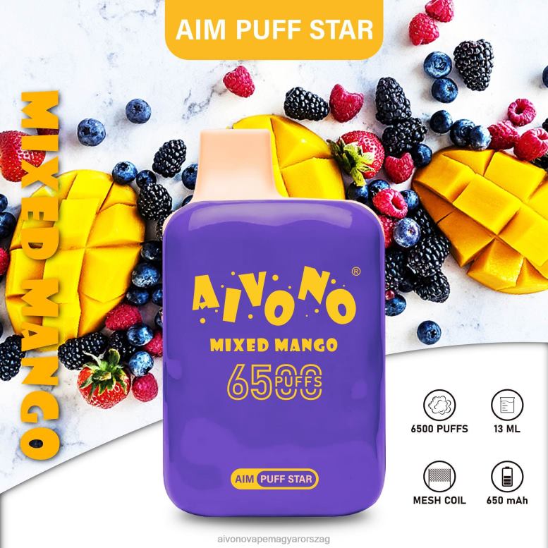 Aivono Vape - Aivono AIM PUFF STAR 6500 vegyes mangó 86R02296