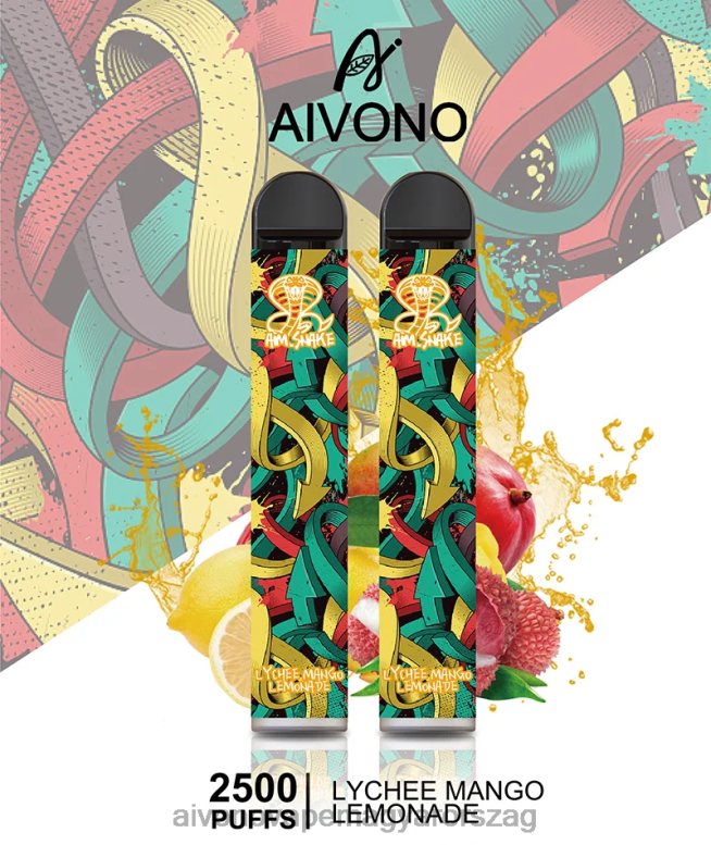 Aivono Vape - Aivono AIM SNAKE 2500 licsi mangó limonádé 86R02308