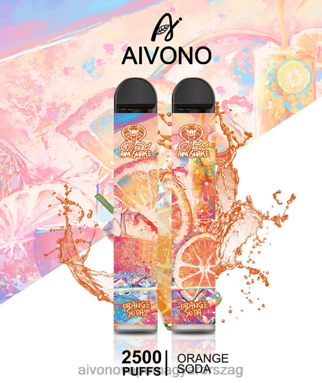 Aivono Vape - Aivono AIM SNAKE 2500 narancs szóda 86R02314