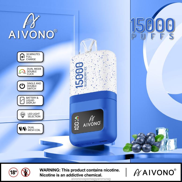 Aivono Vape - Aivono AIM magic 15000 áfonyás jég 86R0268