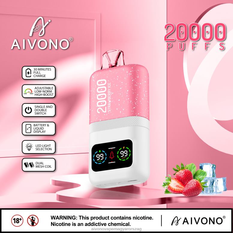 Aivono Vape - Aivono AIM magic 20000 eper jég 86R0274