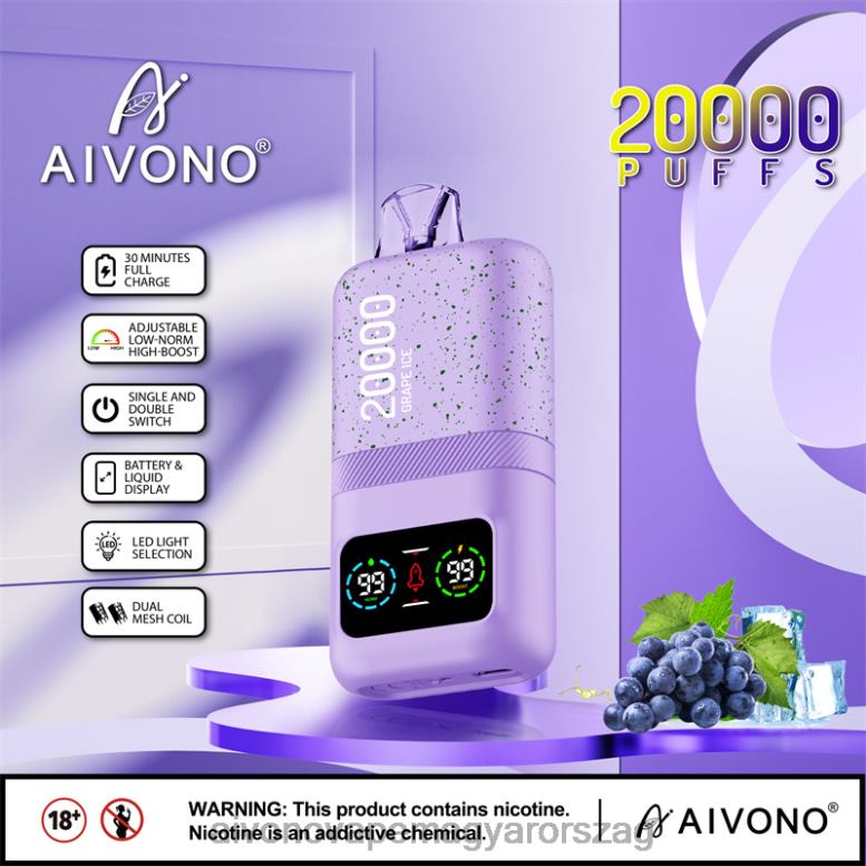 Aivono Vape - Aivono AIM magic 20000 szőlőjég 86R0286
