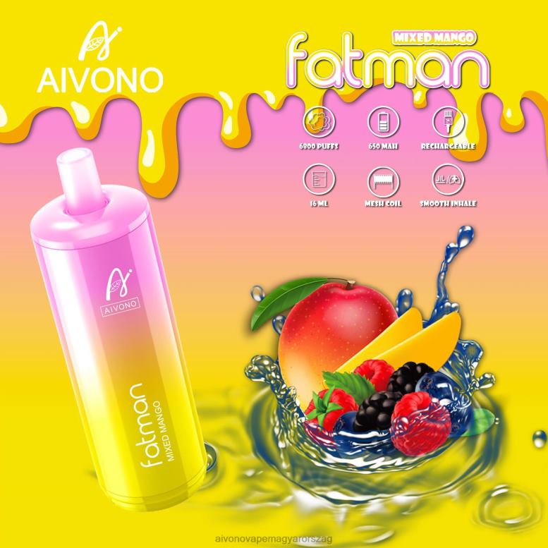 Aivono Vape - Aivono FATMAN 6800 vegyes mangó 86R0226