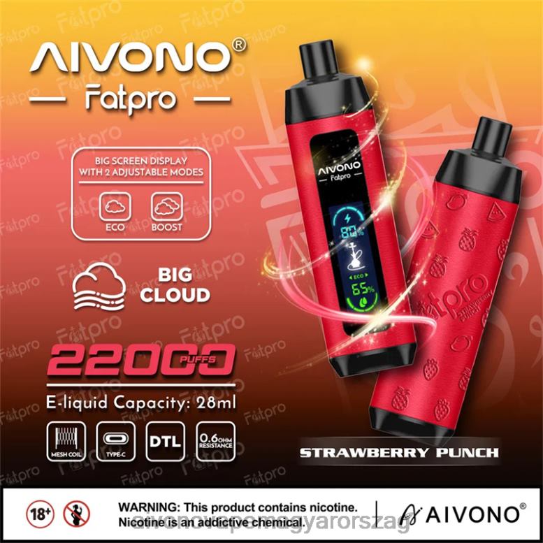 Aivono Vape - Aivono Fatpro 22000 epres puncs 86R028