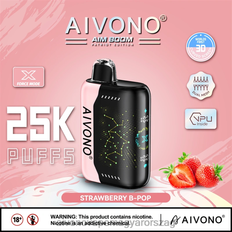 Aivono Vape Magyarorszag - Aivono AIM BOOM 25000 epres b-pop 86R02352