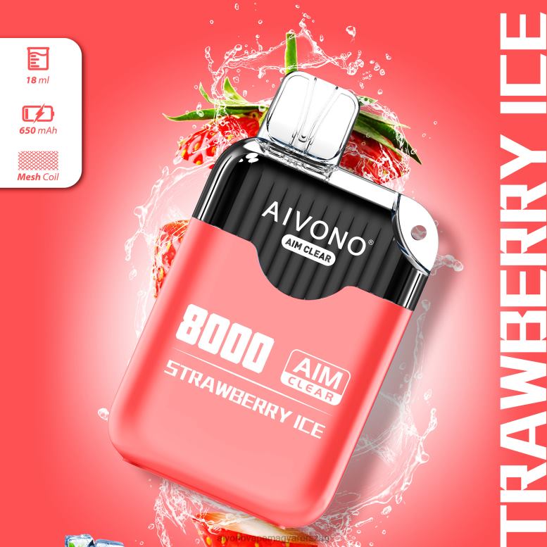 Aivono Vape Magyarorszag - Aivono AIM CLEAR 8000 eper jég 86R02205