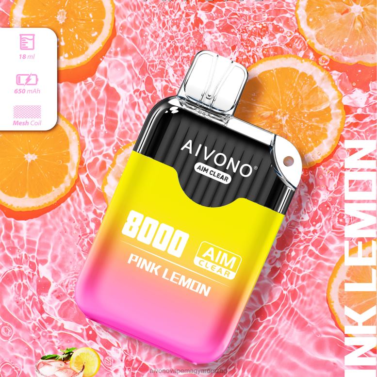 Aivono Vape Magyarorszag - Aivono AIM CLEAR 8000 rózsaszín citrom 86R02211