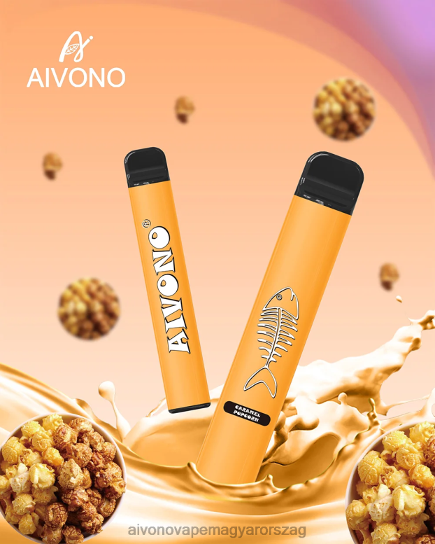 Aivono Vape Magyarorszag - Aivono AIM FISHBONE 600 karamell popcorn 86R02286