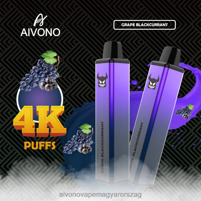 Aivono Vape Magyarorszag - Aivono AIM FREAK 4000 szőlő feketeribizli 86R02259