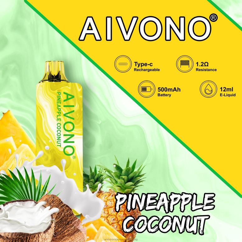 Aivono Vape Magyarorszag - Aivono AIM GUN 7000 ananász kókusz 86R02106