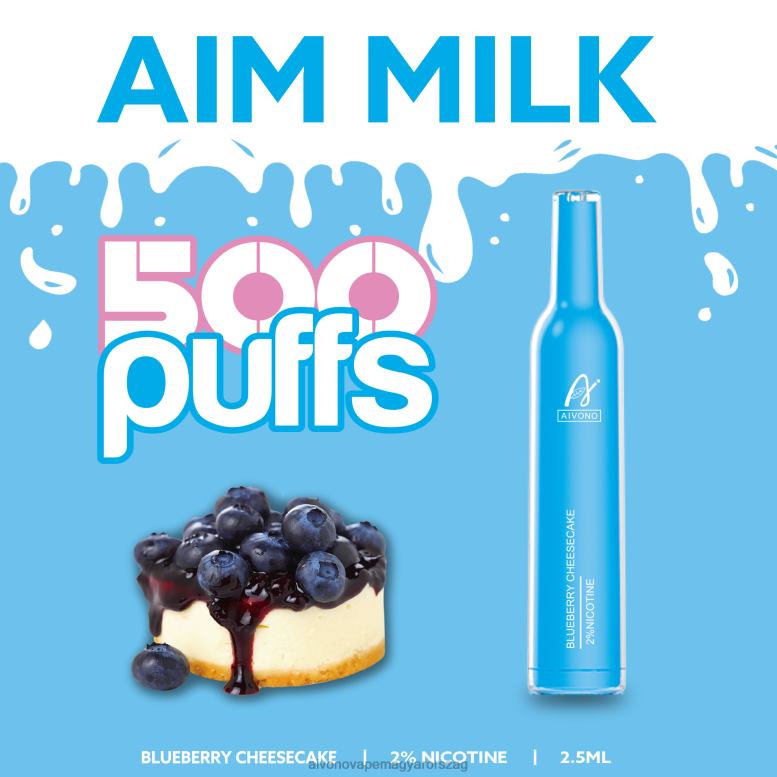 Aivono Vape Magyarorszag - Aivono AIM MILK 500 áfonyás sajttorta 86R02274