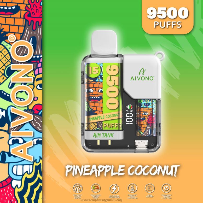 Aivono Vape Magyarorszag - Aivono AIM TANK 9500 ananász kókusz 86R0240