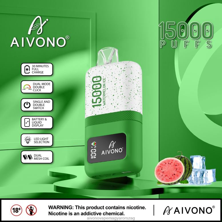 Aivono Vape Magyarorszag - Aivono AIM magic 15000 görögdinnye jég 86R0270