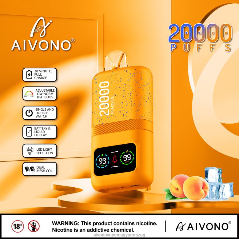Aivono Vape Magyarorszag - Aivono AIM magic 20000 barack jég 86R0285