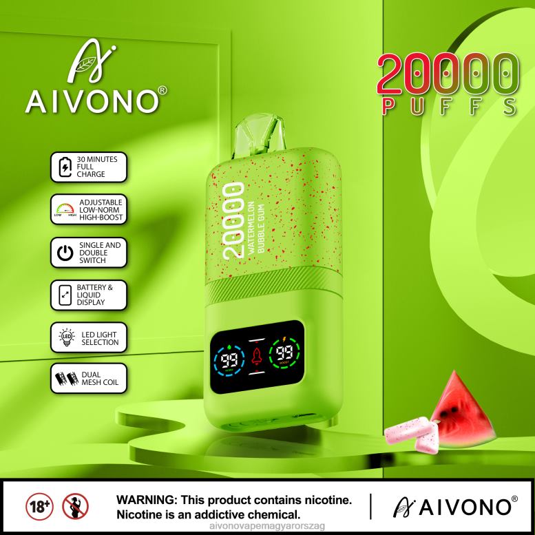 Aivono Vape Magyarorszag - Aivono AIM magic 20000 görögdinnye rágógumi 86R0282