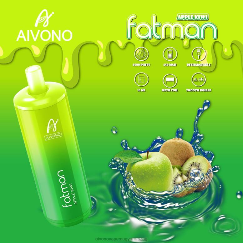 Aivono Vape Magyarorszag - Aivono FATMAN 6800 alma kivi 86R0231